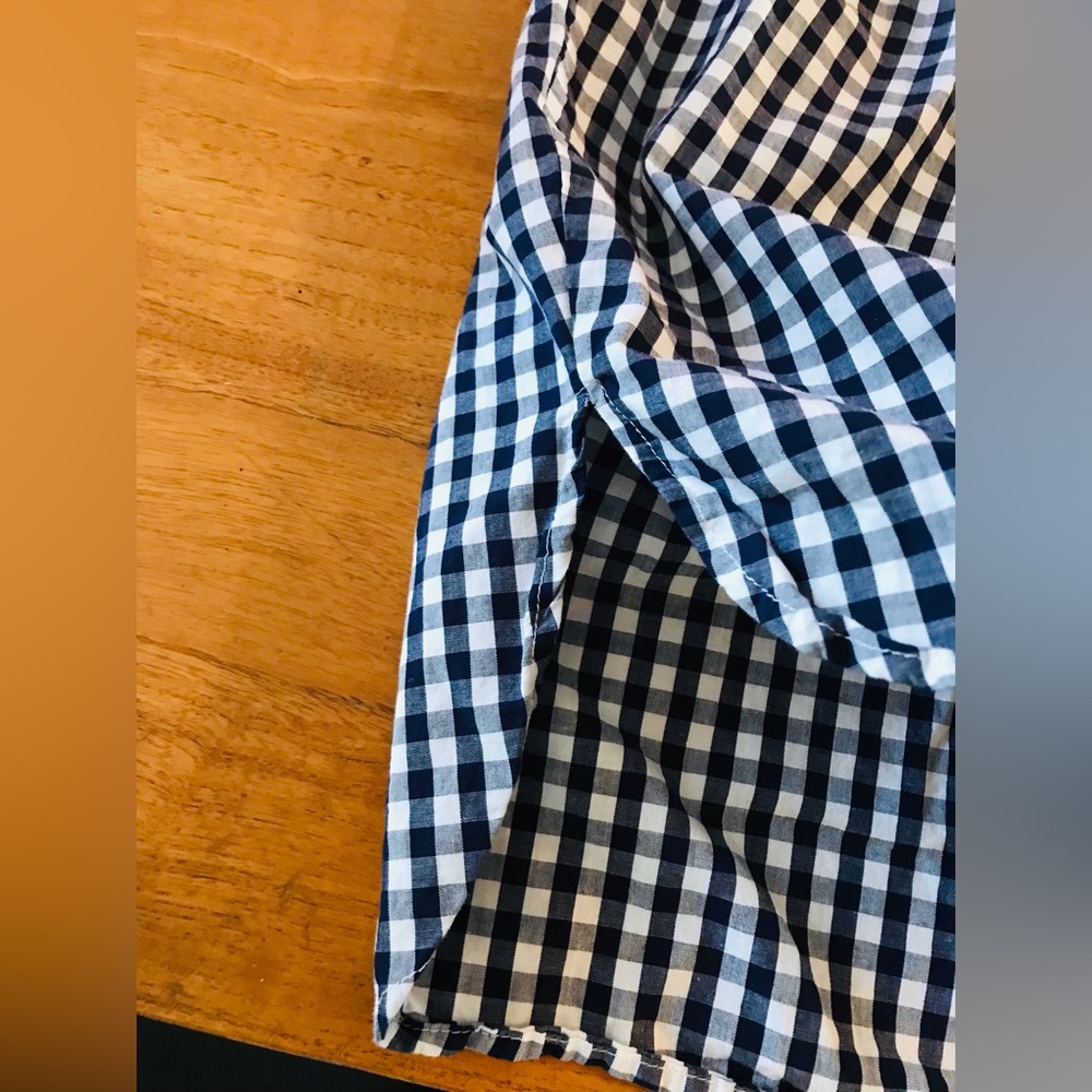 Summer Crop Top 100% Cotton Gingham by Caution to the Wind Size Small - Picture 8 of 11